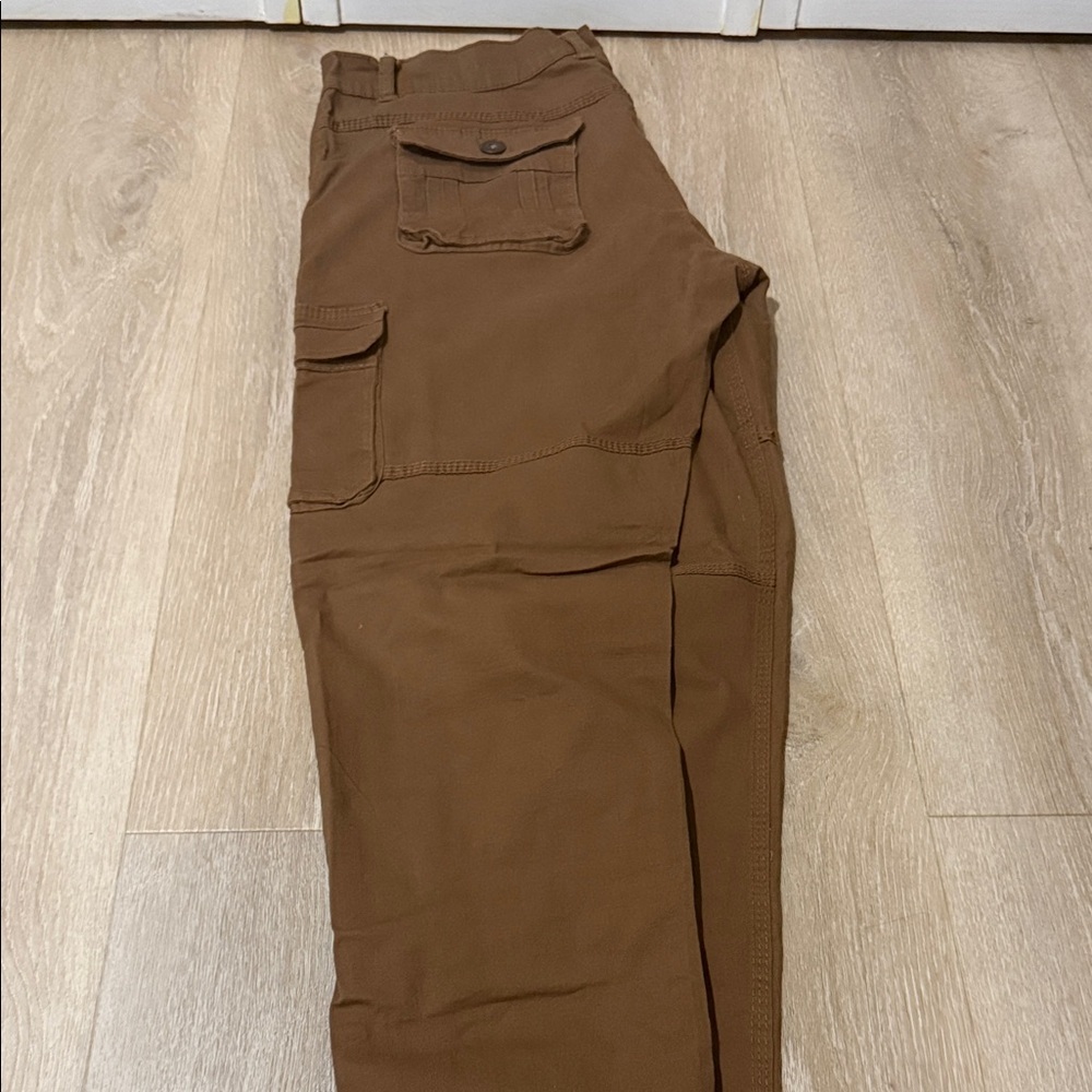 Men's Brown Cargo Utility Joggers - Picture 6 of 6